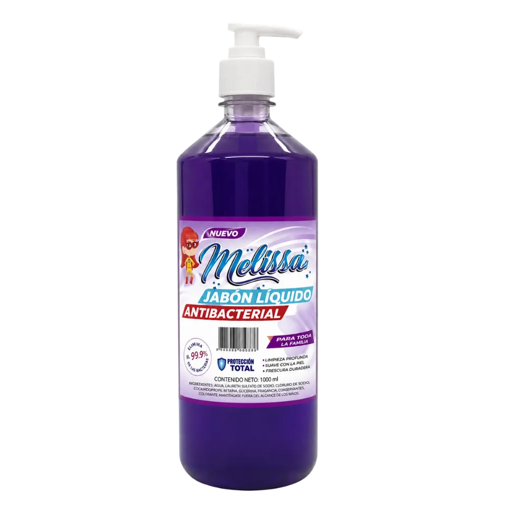 JABON LIQUIDO FLORAL, LAVANDA, MANZANA, LIMON , NARANJA, UVA , MENTA, TUTTIFRUTTI DE ‐ 1 LITRO (Lavanda)