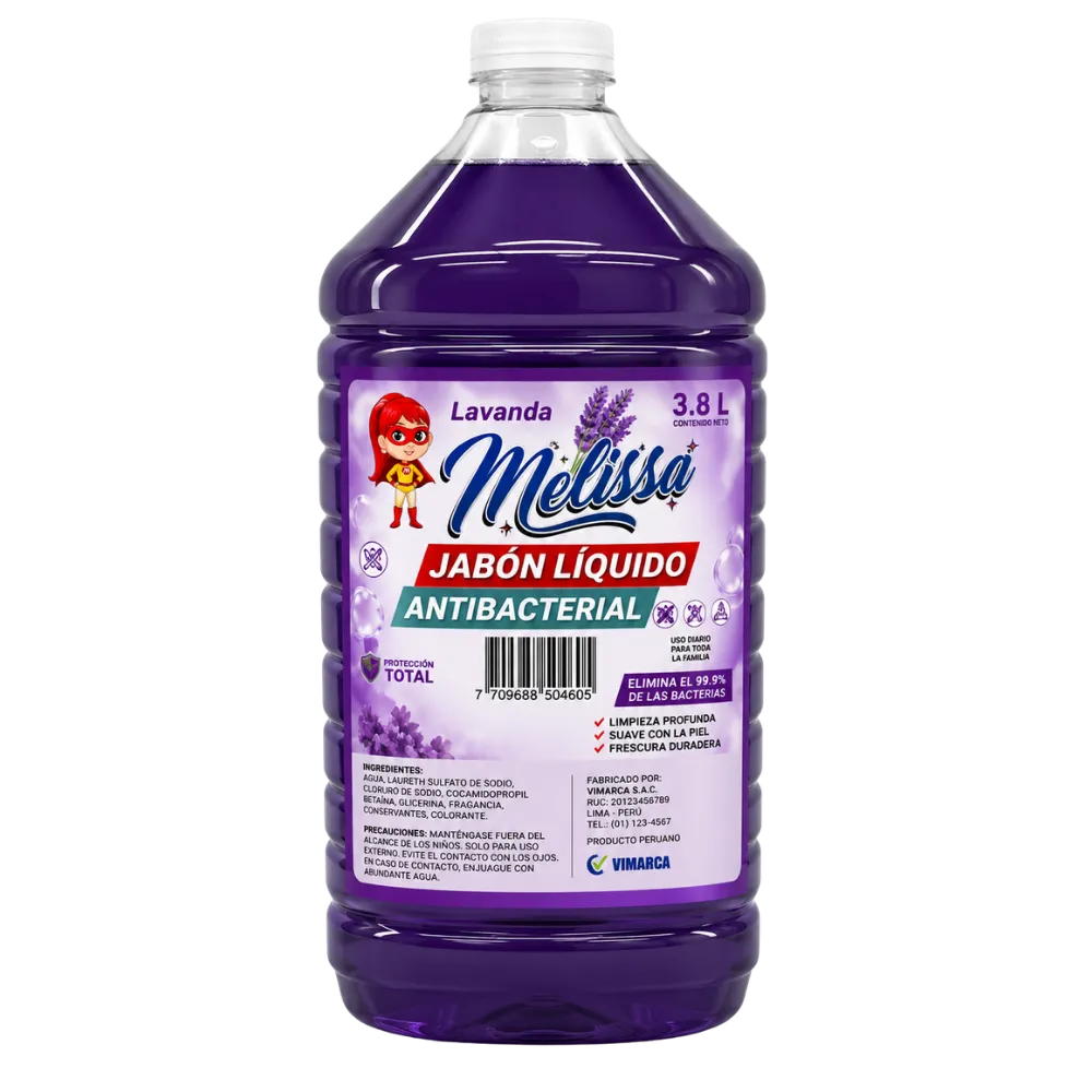 JABON LIQUIDO  FLORAL, LAVANDA, MANZANA, LIMON , NARANJA, UVA , MENTA, TUTTIFRUTTI DE ‐ GALON (Lavanda)