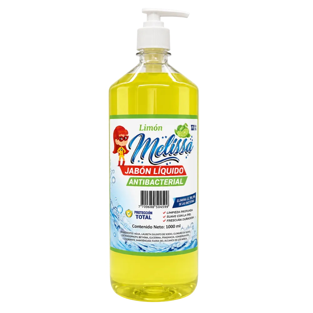 JABON LIQUIDO FLORAL, LAVANDA, MANZANA, LIMON , NARANJA, UVA , MENTA, TUTTIFRUTTI DE ‐ 1 LITRO